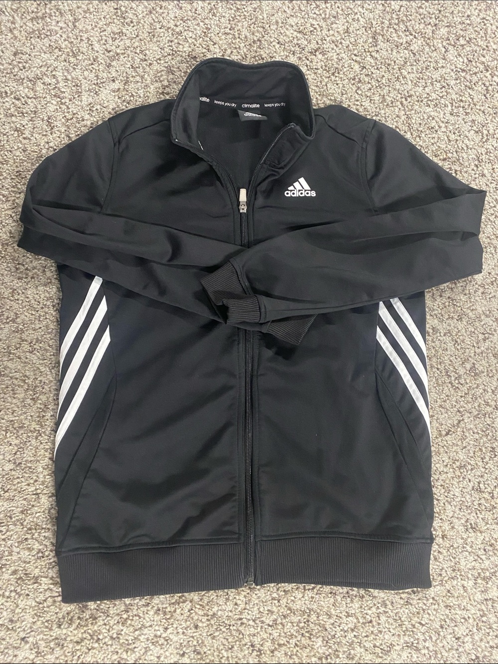 Adidas Black Climalite Zip Jacket